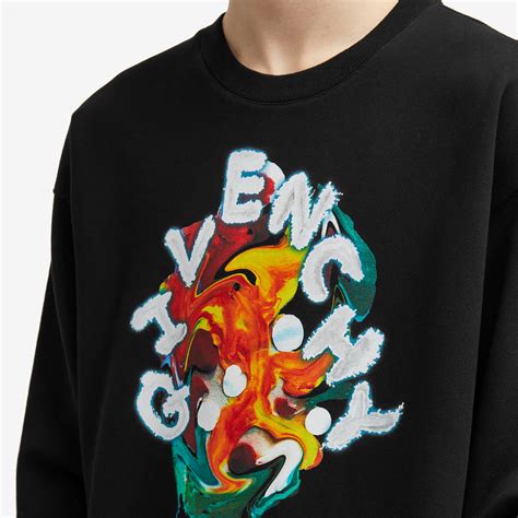 givenchy painted sweat shirt|Givenchy sweatshirt cheap.